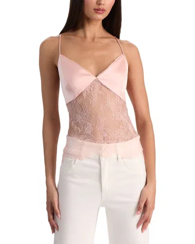 Alice And Olivia Alice + Olivia Julietta Tank In Pink