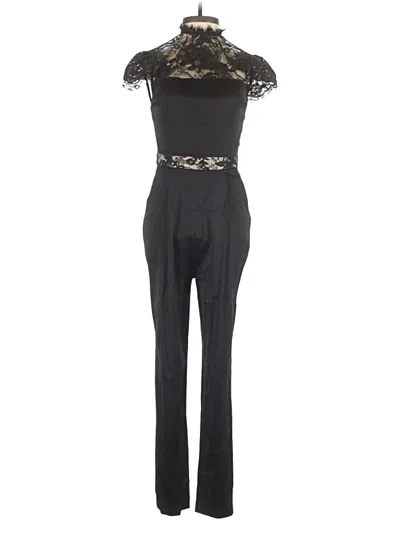 Pre-owned Alice And Olivia Alice + Olivia Jumpsuit In Black
