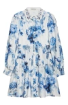 Alice And Olivia Alice + Olivia Junia Printed Mini Dress In Affection Small