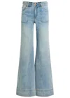 Alice And Olivia Alice + Olivia Juno Braided Wide-leg Jeans