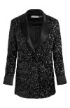 Alice And Olivia Alice + Olivia Breann Sequin-embellished Blazer In Black