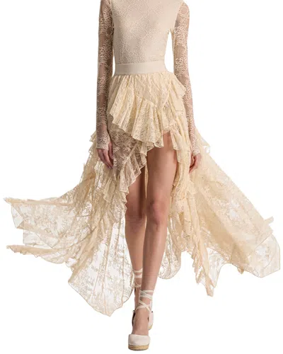 Alice And Olivia Alice + Olivia Karys Asymmetrical Skirt In Multi