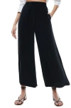 Alice And Olivia Kenley Palazzo Cropped Pant In Black