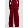Alice And Olivia Kennedy Pleated Wide Leg Pants In Red