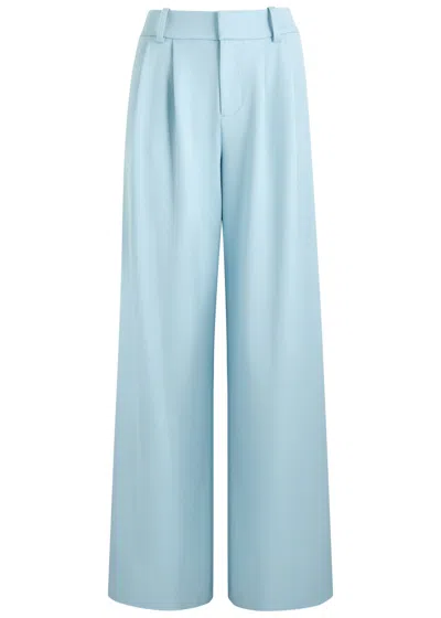 Alice And Olivia Alice + Olivia Kennedy Wide-leg Trousers In Blue