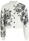 Alice And Olivia Alice + Olivia Keri Embroidered Cotton-blend Bomber Jacket In Multi
