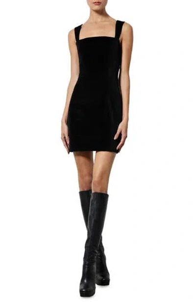 ALICE AND OLIVIA ALICE + OLIVIA KERIA VELVET FITTED MINIDRESS