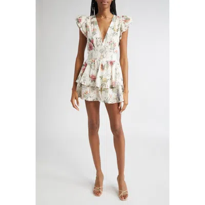 ALICE AND OLIVIA ALICE + OLIVIA KESSIE TIERED RUFFLE ROMPER