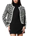 Alice And Olivia Kidman Boxy Pearl Embellished Jacket