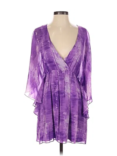 Pre-owned Alice And Olivia Alice + Olivia Kimono In Purple