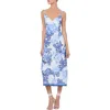 Alice And Olivia Kiro Slip Dress In Scroll Symphony