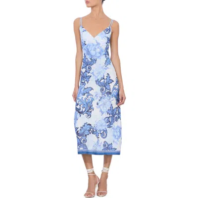 ALICE AND OLIVIA ALICE + OLIVIA KIRO STRAPPY MIDI SLIPDRESS