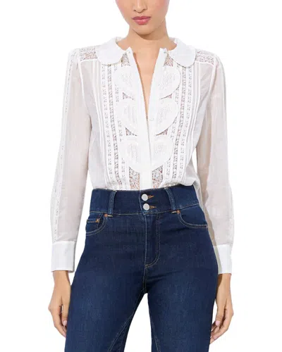 Alice And Olivia Alice + Olivia Kurt Silk-blend Blouse