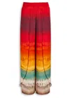 Alice And Olivia Printed Larissa Trousers In Multi