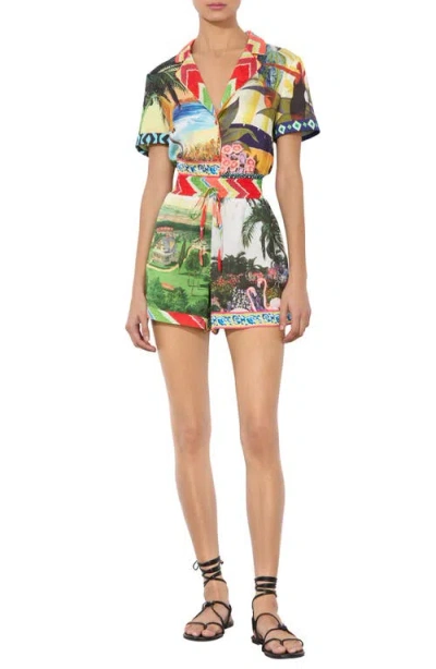 ALICE AND OLIVIA ALICE + OLIVIA LEIGHTON PAJAMA ROMPER