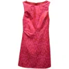 Alice And Olivia Alice + Olivia Leopard Print Sleeveless Dress In Pink Polyester In Pink