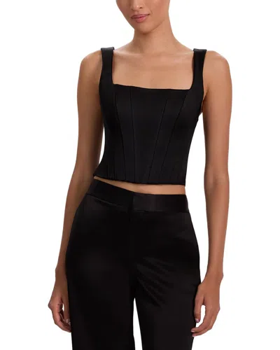 Alice And Olivia Alice + Olivia Lilianna Corset Top In Black