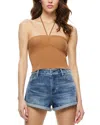 Alice And Olivia Linnie Ruched Halter