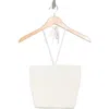 Alice And Olivia Alice + Olivia Linnie Ruched Halter Top In Soft White