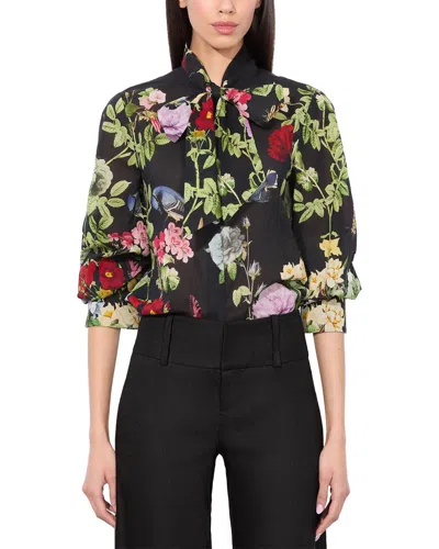 Alice And Olivia Alice + Olivia Lloyd Blouse In Multi