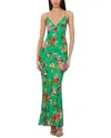 Alice And Olivia Loma Dress In Green