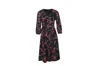 Alice And Olivia Alice + Olivia Long -sleeve Midi Dress In Floral Print Polyester In Multi