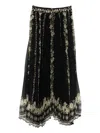 Alice And Olivia Long Skirt In Black