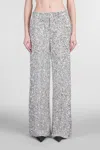 Alice And Olivia Alice + Olivia Mame Pants In Silver
