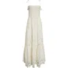 Alice And Olivia Marna Tiered Eyelet Maxi Dress