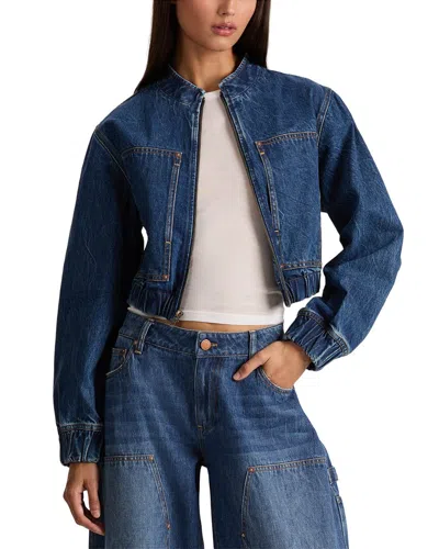 Alice And Olivia Alice + Olivia Mateo Carpenter Jacket In Blue