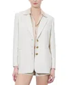 Alice And Olivia Alice + Olivia Michael Blazer In Neutral