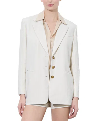 Alice And Olivia Alice + Olivia Michael Blazer In Neutral
