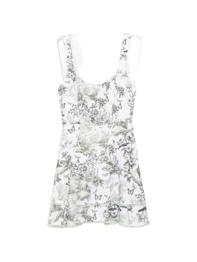 Alice And Olivia Alice+olivia Miriam Mini Dress In Gray