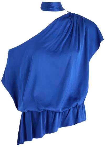 ALICE AND OLIVIA ALICE + OLIVIA MITSUKO DRAPED OFF-THE-SHOULDER SATIN TOP