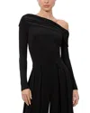 Alice And Olivia Mollie Off The Shoulder Convertible Bodysuit In Black