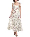 Alice And Olivia Alice + Olivia Monnie Cotton Long Dress In White