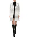 Alice And Olivia Moore Wool-blend Peacoat In White