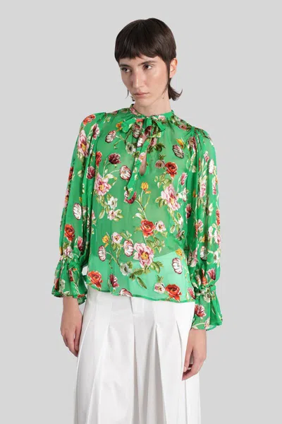 Alice And Olivia Alice + Olivia Moranne  Blouse In Green