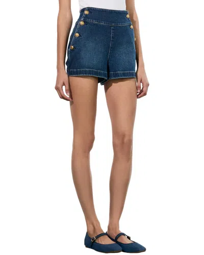 Alice And Olivia Alice + Olivia Narin Regular Fit Denim Short