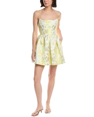 Alice And Olivia Alice + Olivia Nat Strappy Mini Dress In Yellow