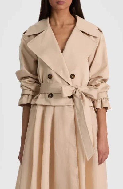 Alice And Olivia Alice + Olivia Nevada Double Breasted Jacket In Nude