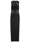 Alice And Olivia Nichol Maxi Dress With Bandeau In Black