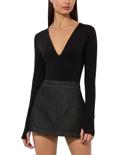 Alice And Olivia Alice + Olivia Olea Bodysuit In Black