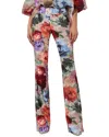 Alice And Olivia Olivia Bootcut Pants In Multi