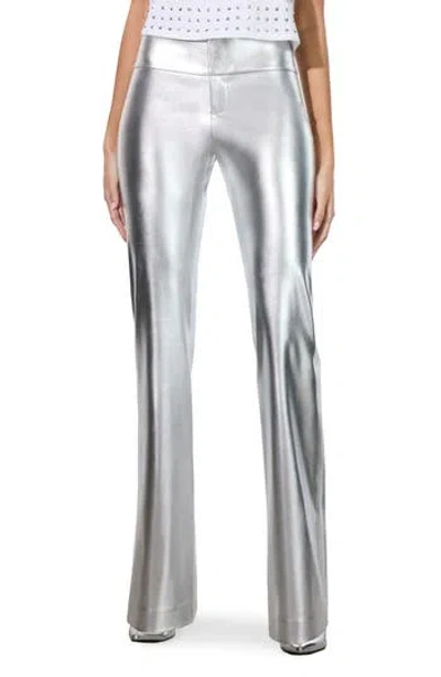 ALICE AND OLIVIA ALICE + OLIVIA OLIVIA FAUX LEATHER FLARE PANTS