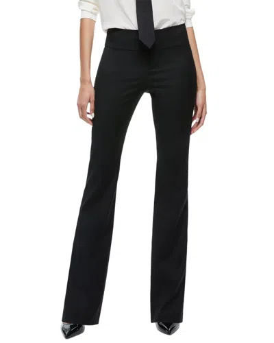 Alice And Olivia Alice + Olivia Olivia Flare Wool-blend Bootcut Pant In Black