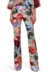Alice And Olivia Olivia Bootcut Pants In Multi