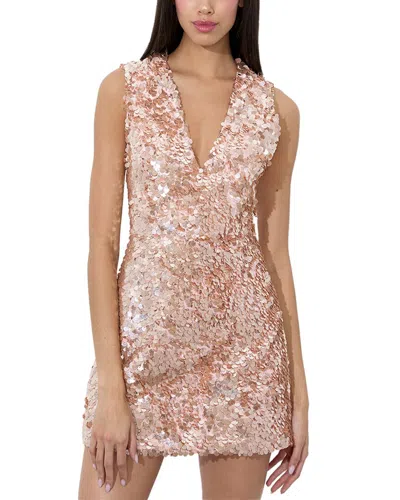 Alice And Olivia Alice + Olivia Pacey Embellished Low Lantern Dress