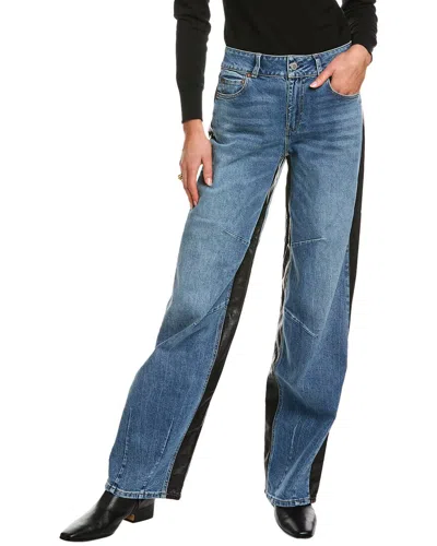 Alice And Olivia Parker High Rise Balloon Leg Pants In Brooklyn Blue