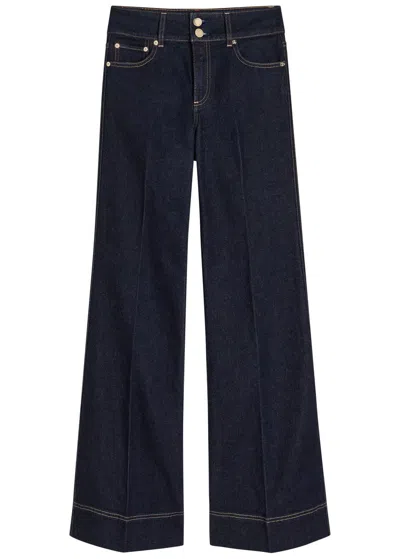 Alice And Olivia Alice + Olivia Perfect Wide-leg Jeans In Blue